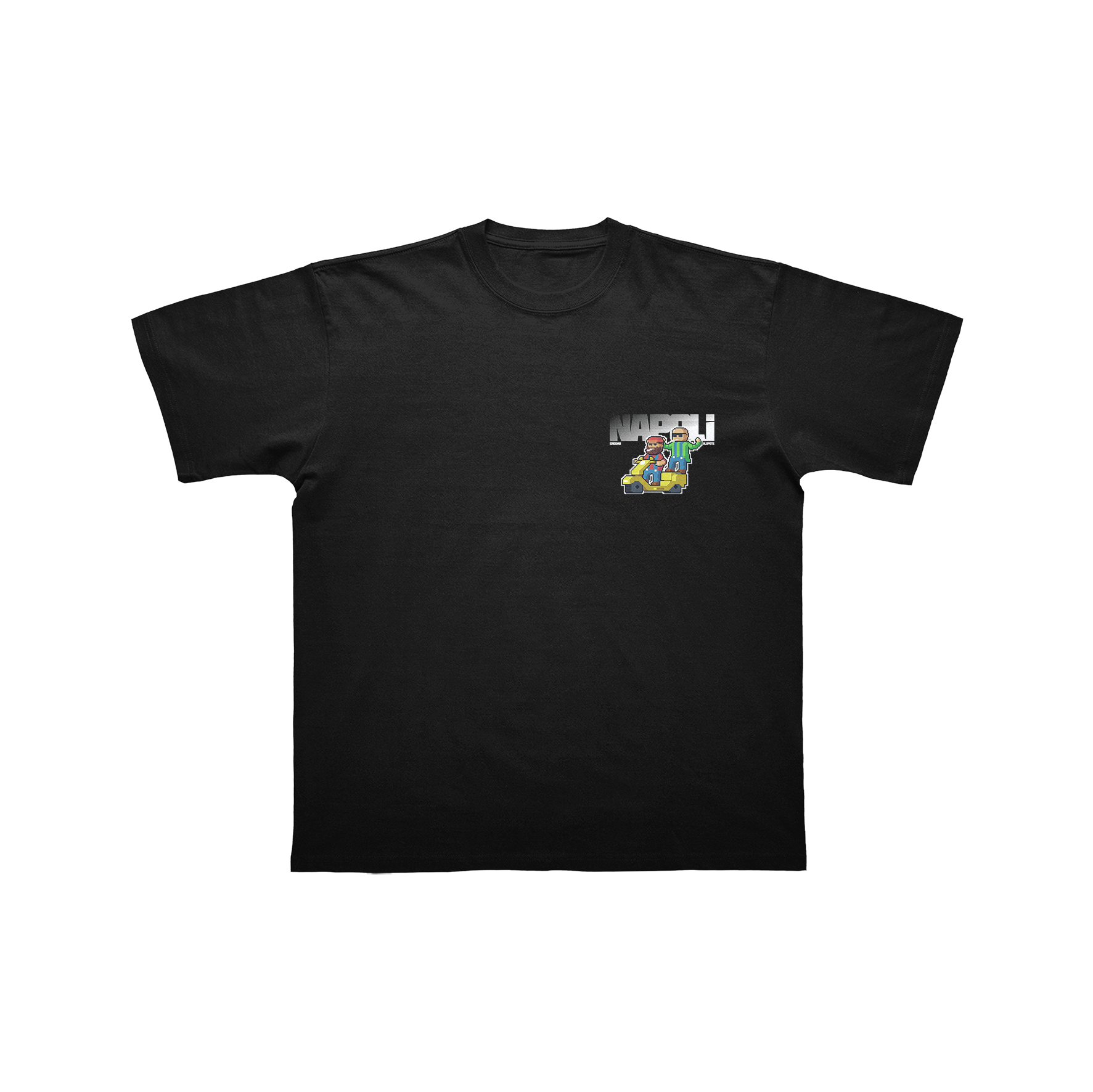 T-SHIRT NOIR "NAPOLI"